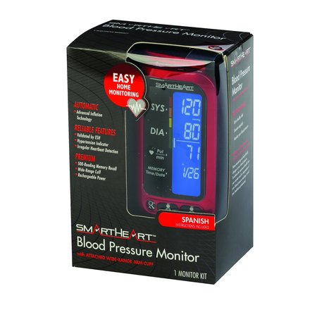 Smartheart Ultra Premium Digital BP Arm Monitor w/ attached Cuff 01-509